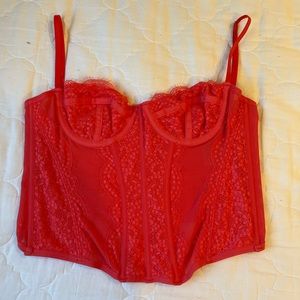 COPY - out from under modern love corset urban outfitters pink size medium